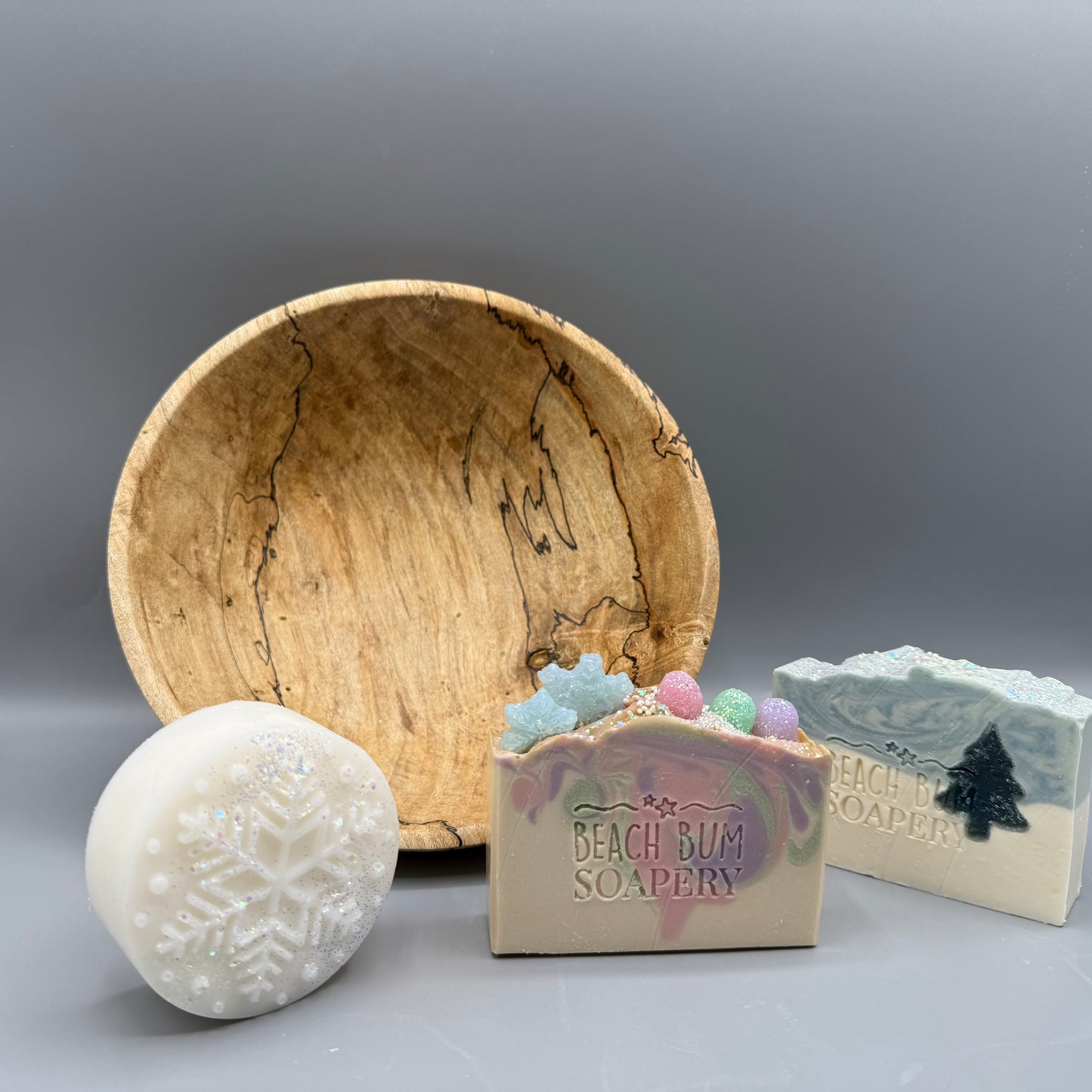 Hand turned wooden bowl holiday bundle