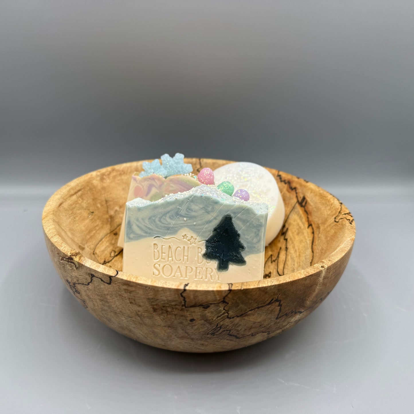 Hand turned wooden bowl holiday bundle